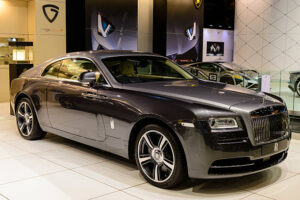 Two-tone Rolls-Royce luxury car