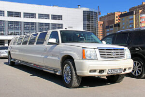 White Cadillac Escalade limo