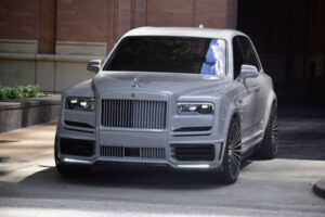 Bespoke white Rolls-Royce luxury car